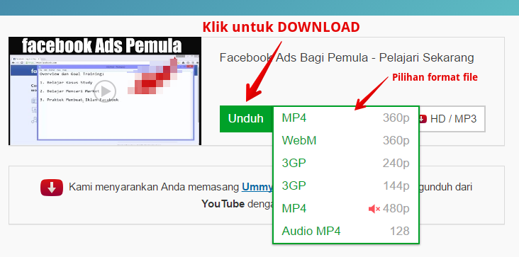 cara download youtube tanpa software