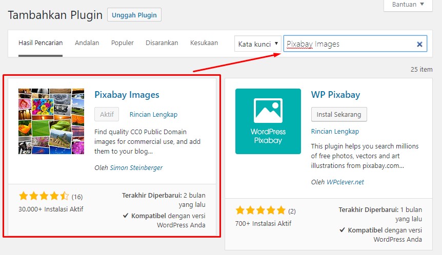 instal-plugin-Pixabay Images